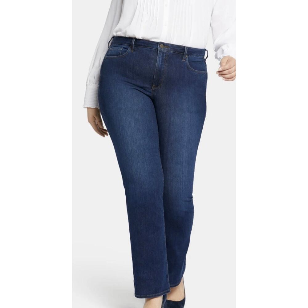 NYDJ Women's Jeans Size 20W - Blue Barbara Bootcut Lift Tuck Stretch Denim - Picture 3 of 12
